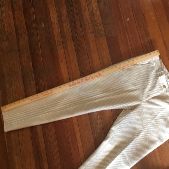 Michael Kors tan and white ankle length pants - Picture 9 of 10